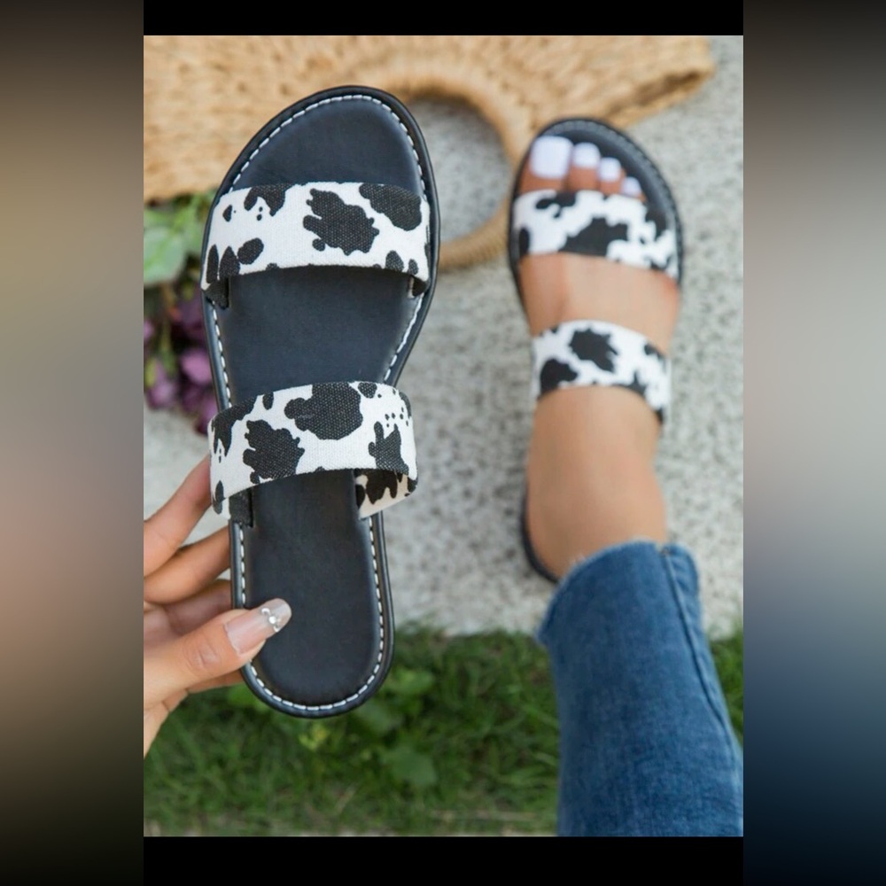Cow sandals